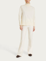Pantalone flare in Compact Bianchi Donna - Ragno