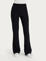 Pantalone flare in tessuto Compact Neri Donna - Ragno
