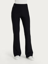 Pantalone flare in Compact Neri Donna - Ragno