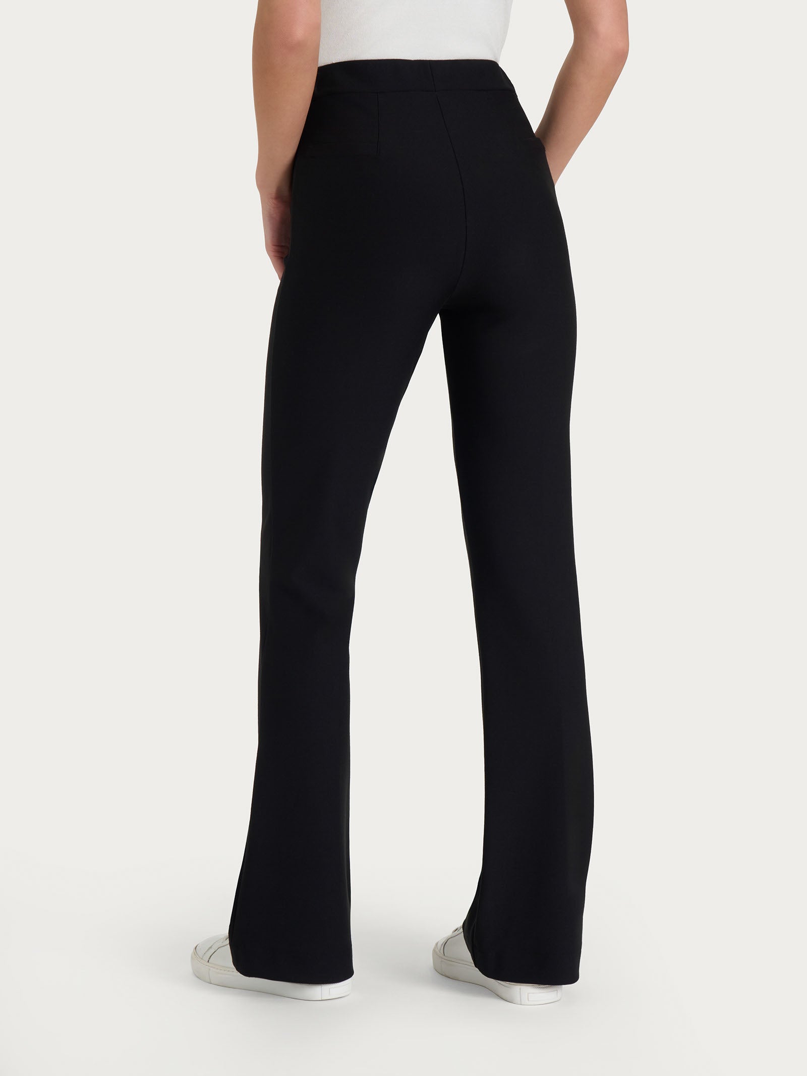 Pantalone flare in tessuto Compact Neri Donna - Ragno
