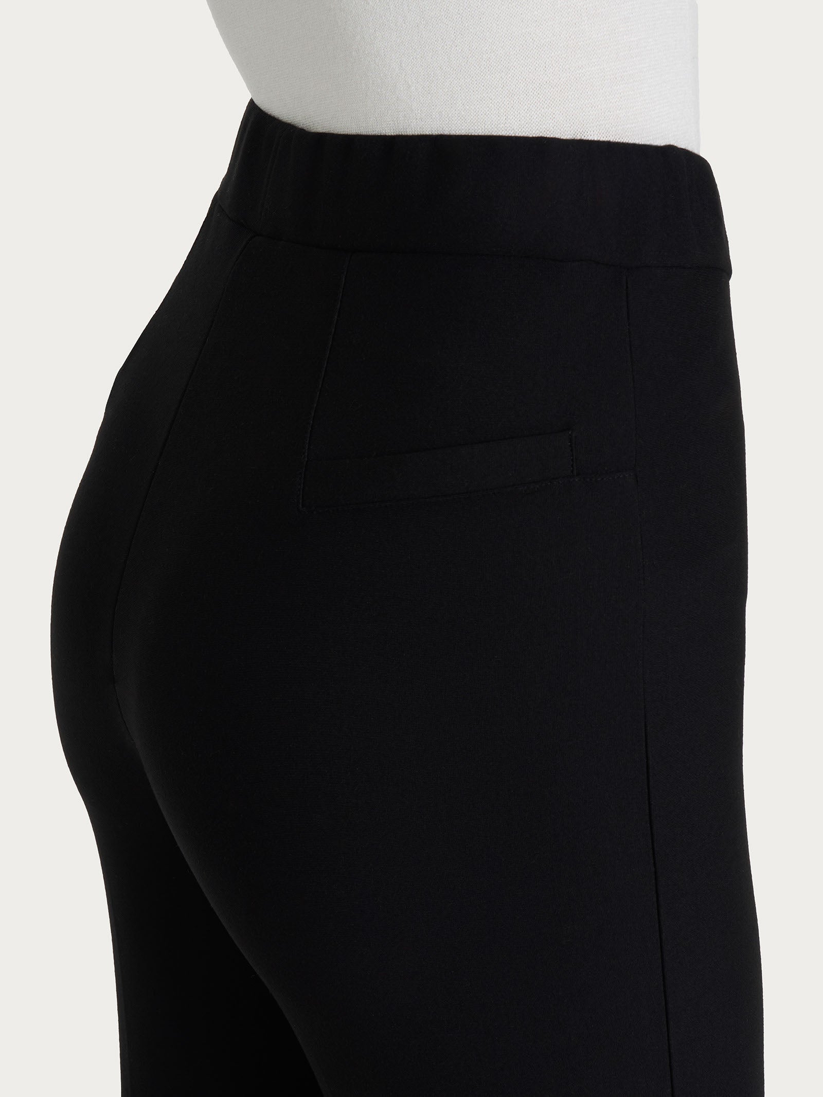 Pantalone flare in tessuto Compact Neri Donna - Ragno