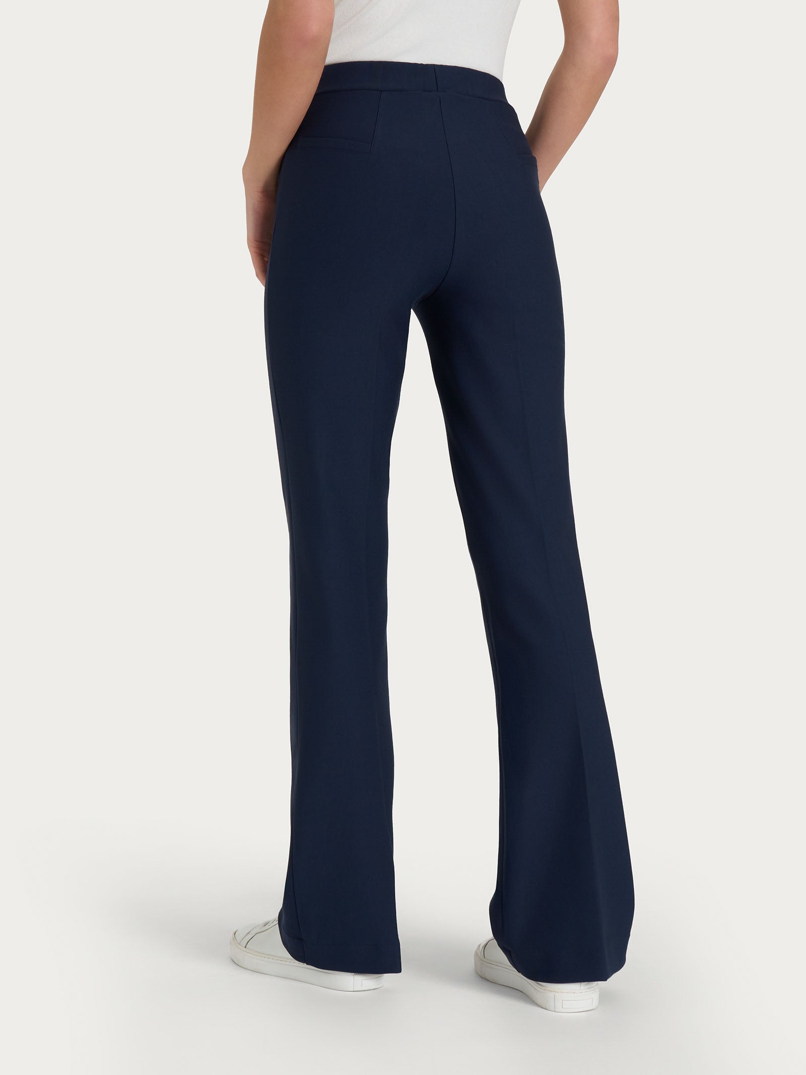 Pantalone flare in tessuto Compact Blu Donna - Ragno