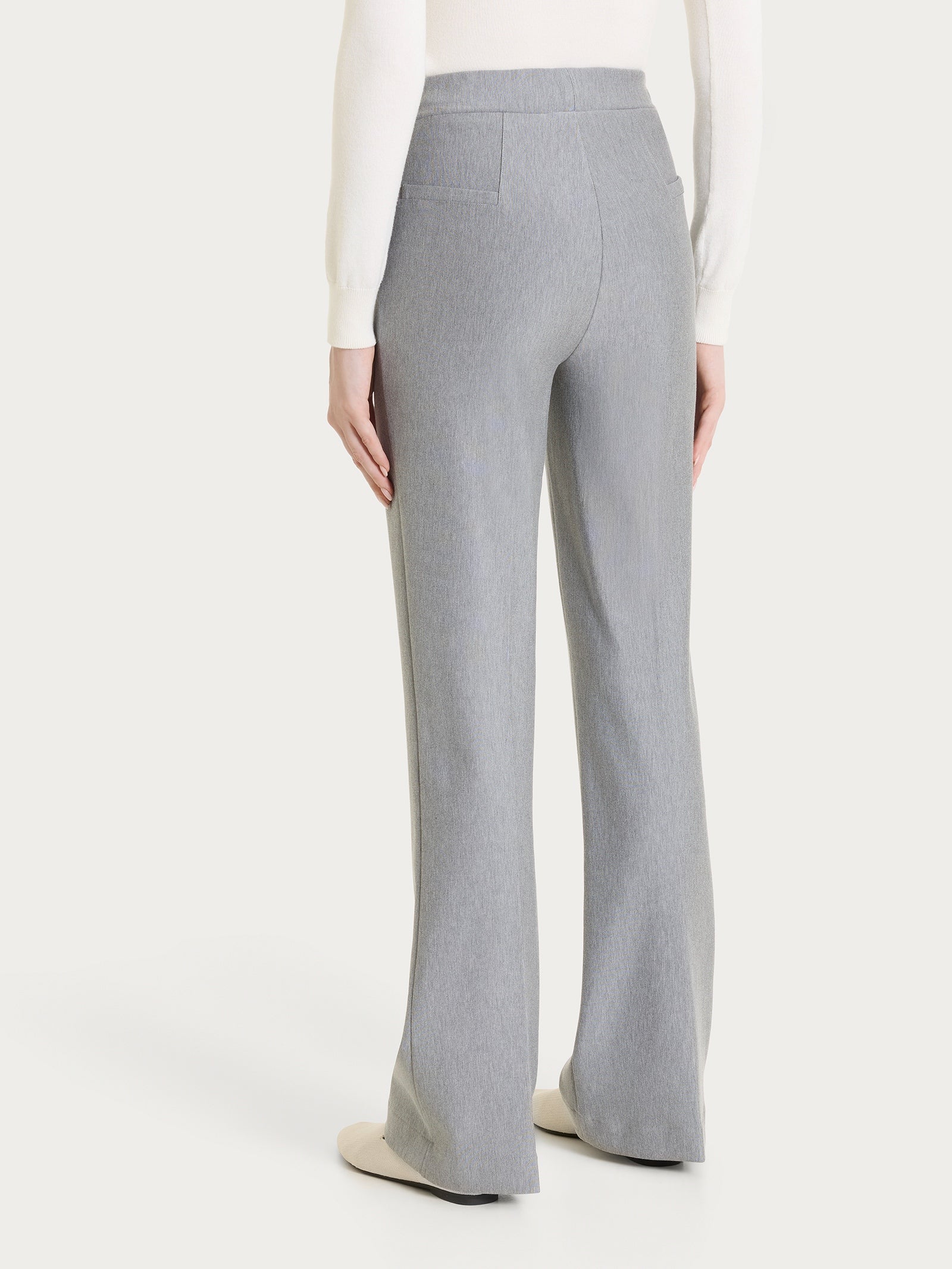 Pantalone flare in Compact Neri Donna - Ragno