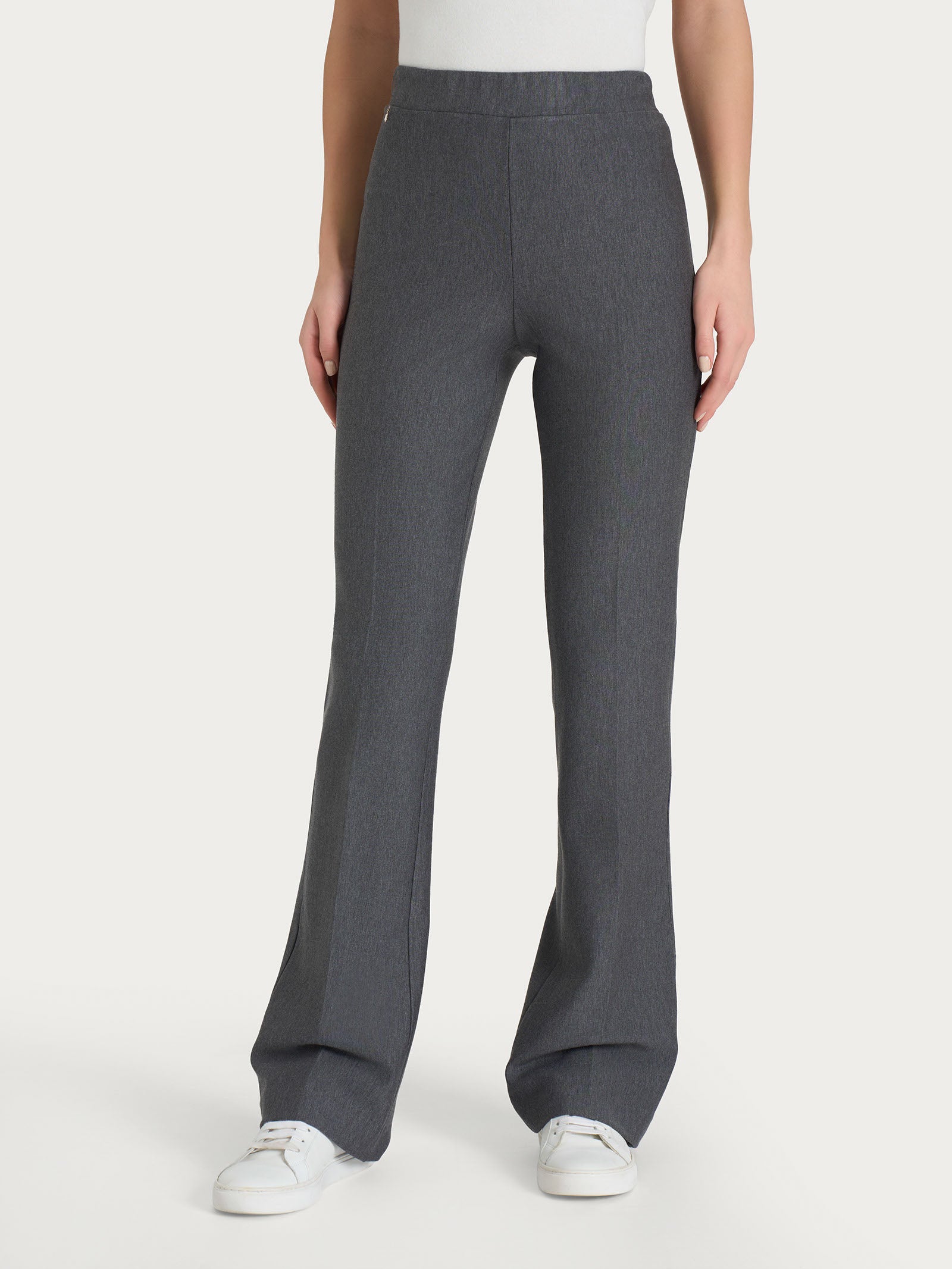 Pantalone flare in Compact Neri Donna - Ragno