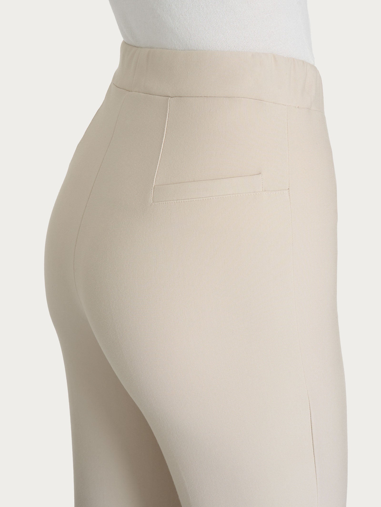 Pantalone flare in tessuto Compact Bianchi Donna - Ragno