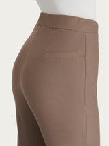 Pantalone flare in tessuto Compact Marroni Donna - Ragno