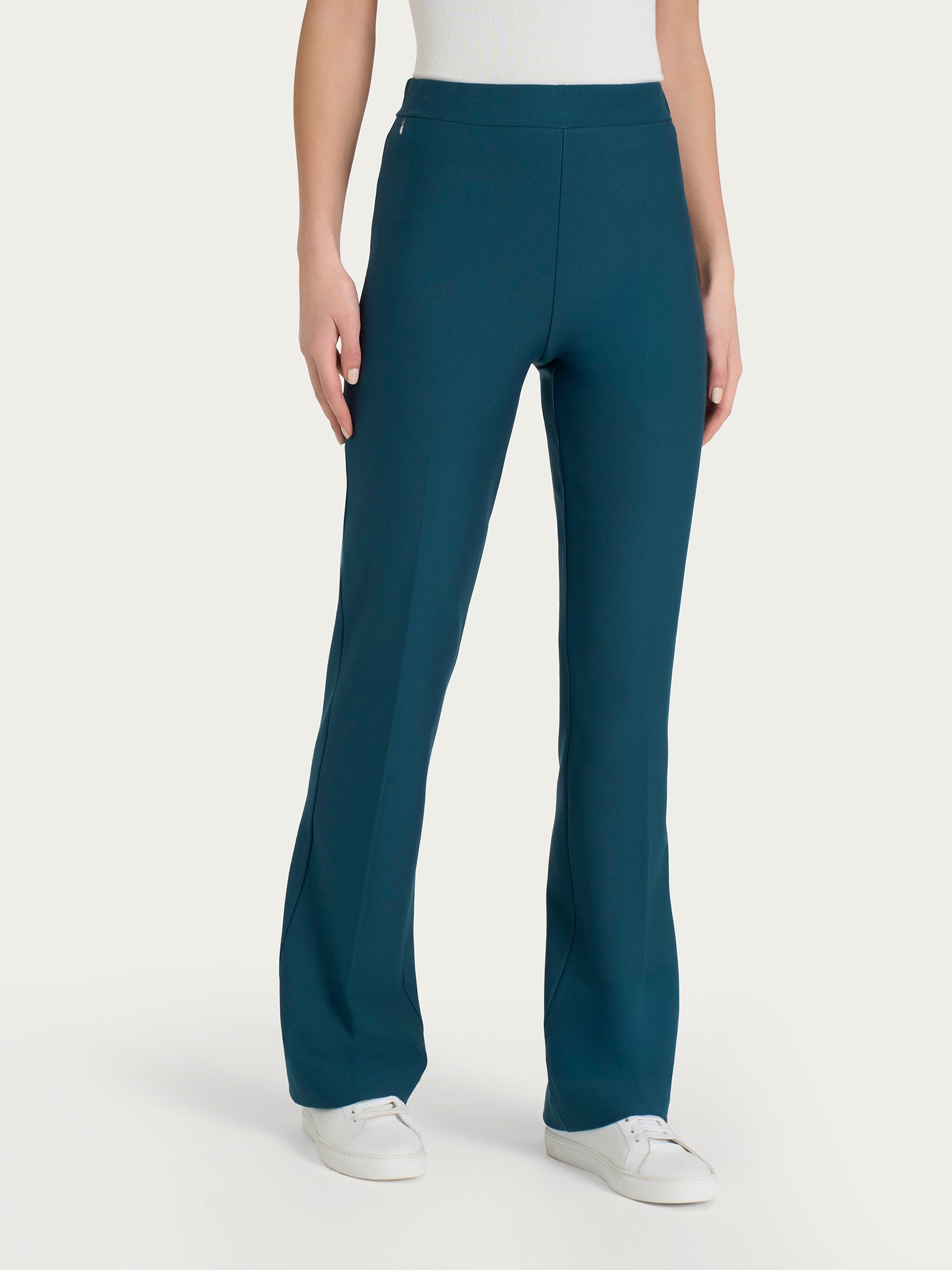 Pantalone flare in tessuto Compact Blu Donna - Ragno