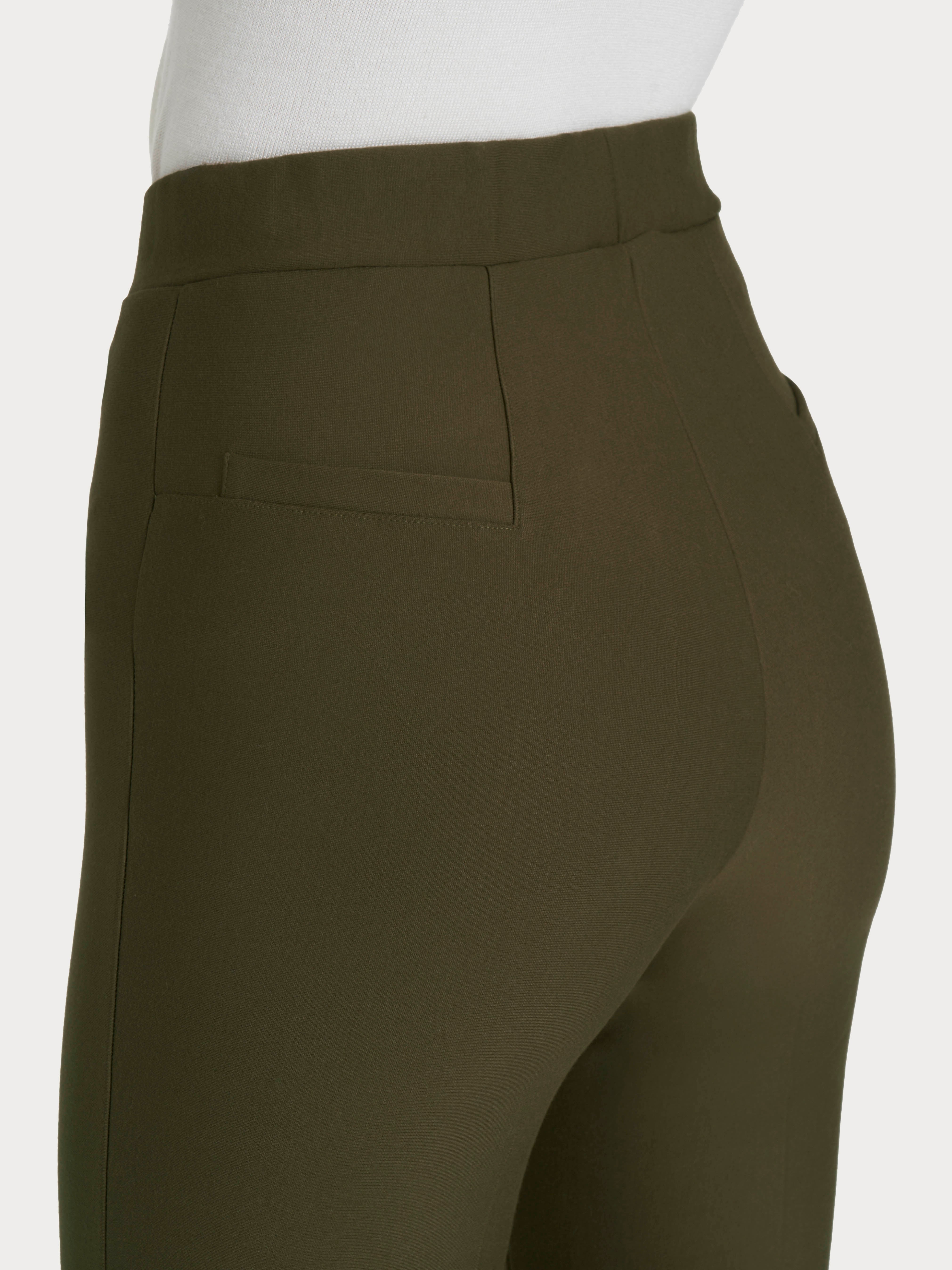 Pantalone flare in tessuto Compact Verdi Donna - Ragno