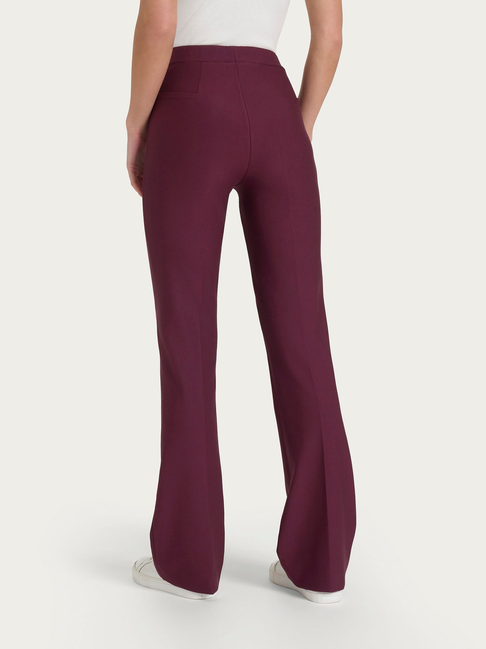 Pantalone flare in tessuto Compact Viola Donna - Ragno