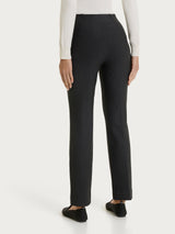 Pantalone a gamba dritta in Compact Neri Donna - Ragno