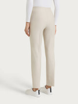 Pantalone a gamba dritta in Compact Bianchi Donna - Ragno