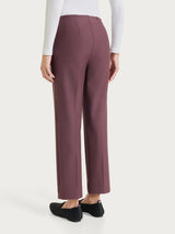 Pantalone a gamba dritta in Compact Viola Donna - Ragno