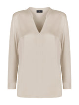 Blusa con scollo a V in misto viscosa -  - Ragno