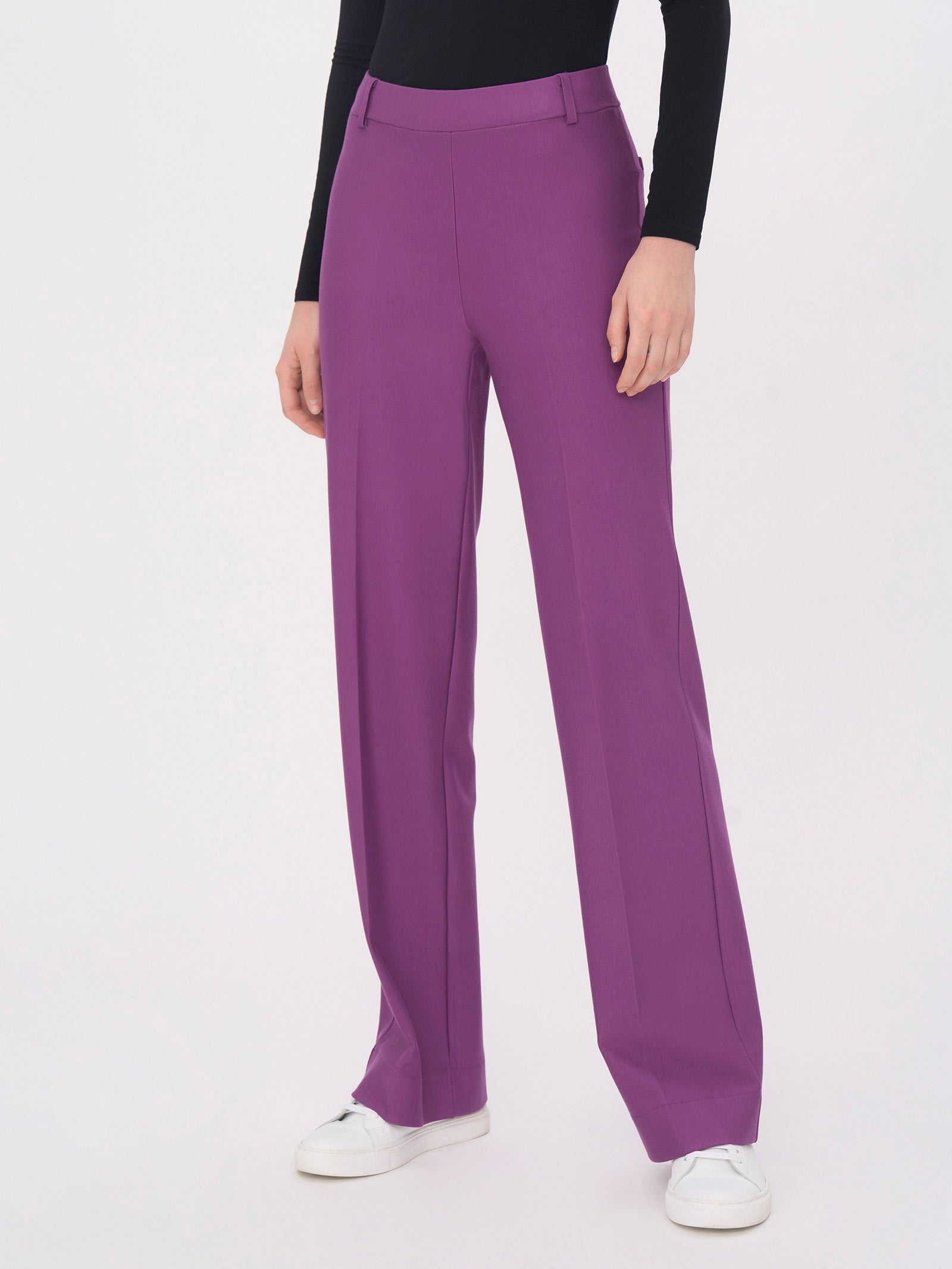 Pantalone a palazzo in tessuto Compact (long drop) -  - Ragno