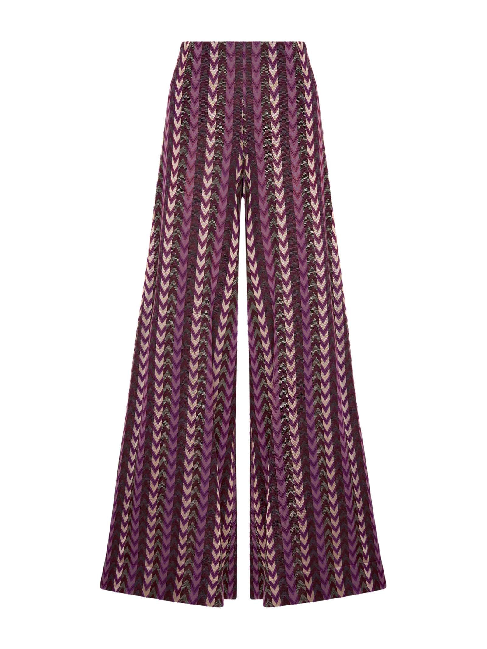 Pantalone palazzo in tessuto Eco Jacquard -  - Ragno