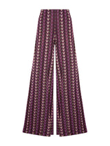 Pantalone palazzo in tessuto Eco Jacquard -  - Ragno