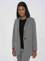 Blazer destrutturato in Eco Jacquard -  - Ragno