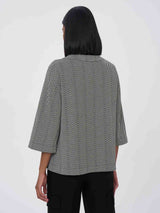 Maglia over con manica a 3/4 in Eco Jacquard -  - Ragno