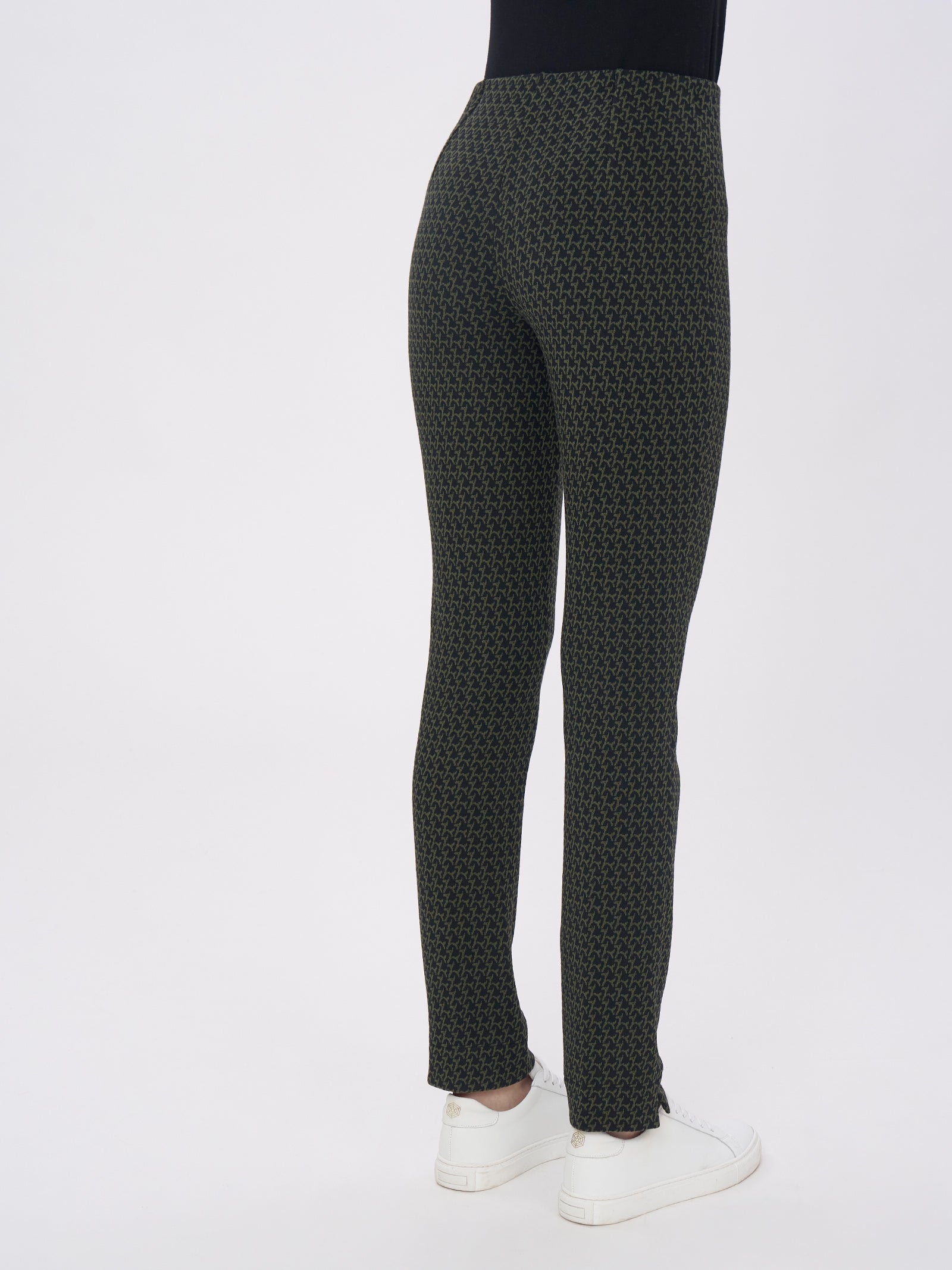 Pantalone a sigaretta in tessuto Eco Jacquard -  - Ragno