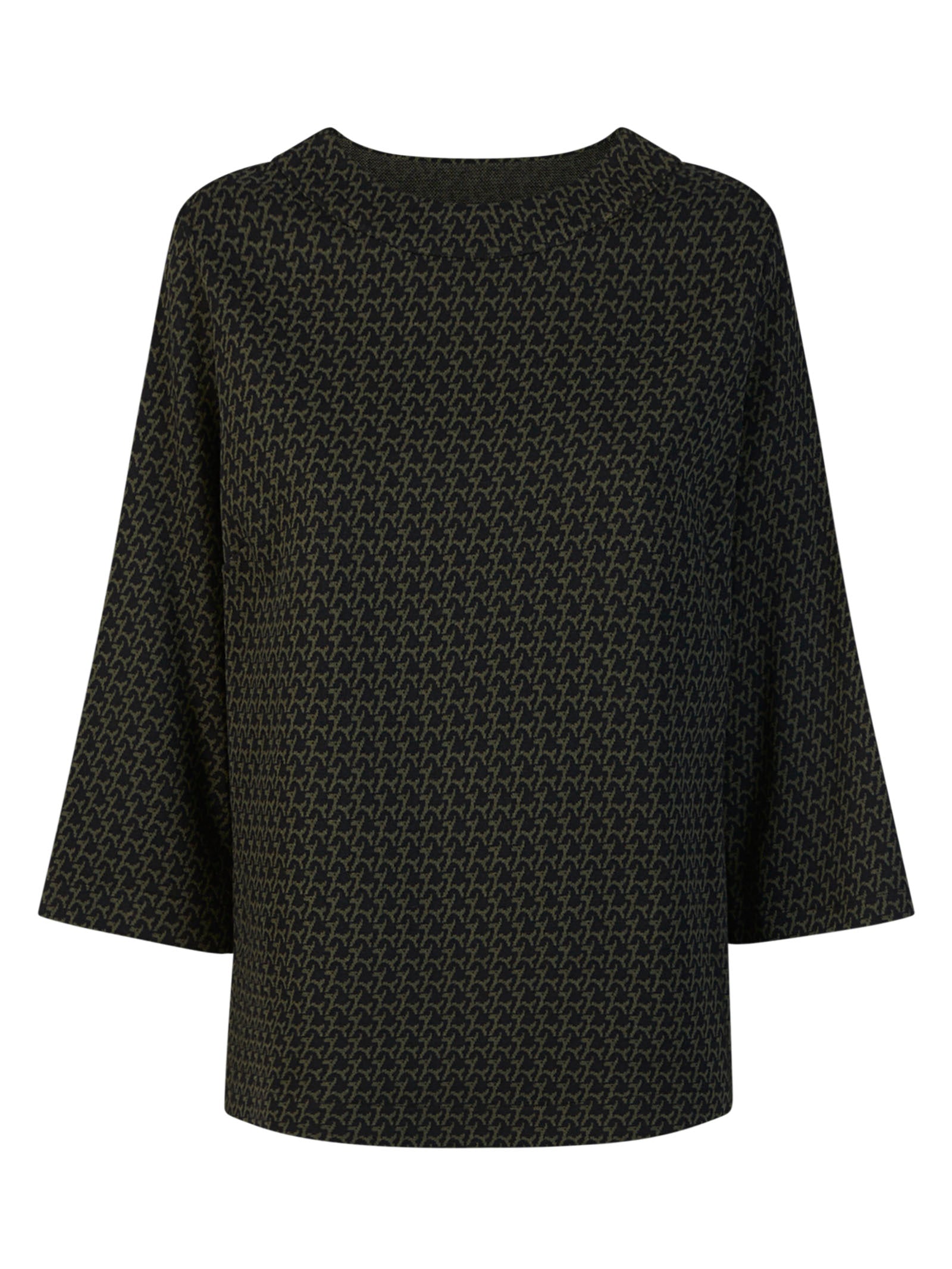 Maglia over con manica a 3/4 in Eco Jacquard -  - Ragno