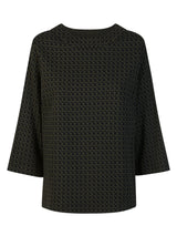 Maglia over con manica a 3/4 in Eco Jacquard -  - Ragno