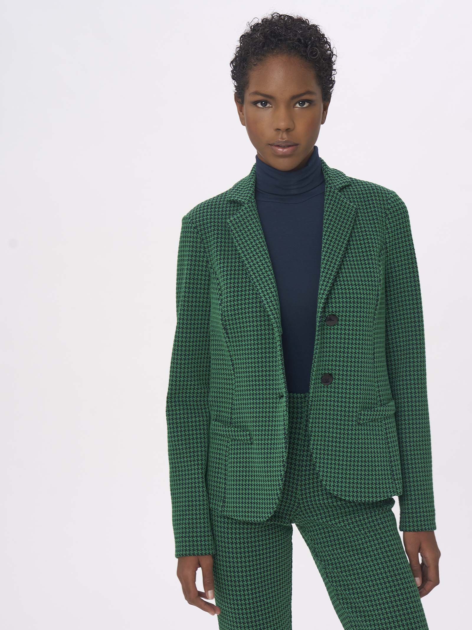 Blazer a 2 bottoni in Eco Jacquard -  - Ragno