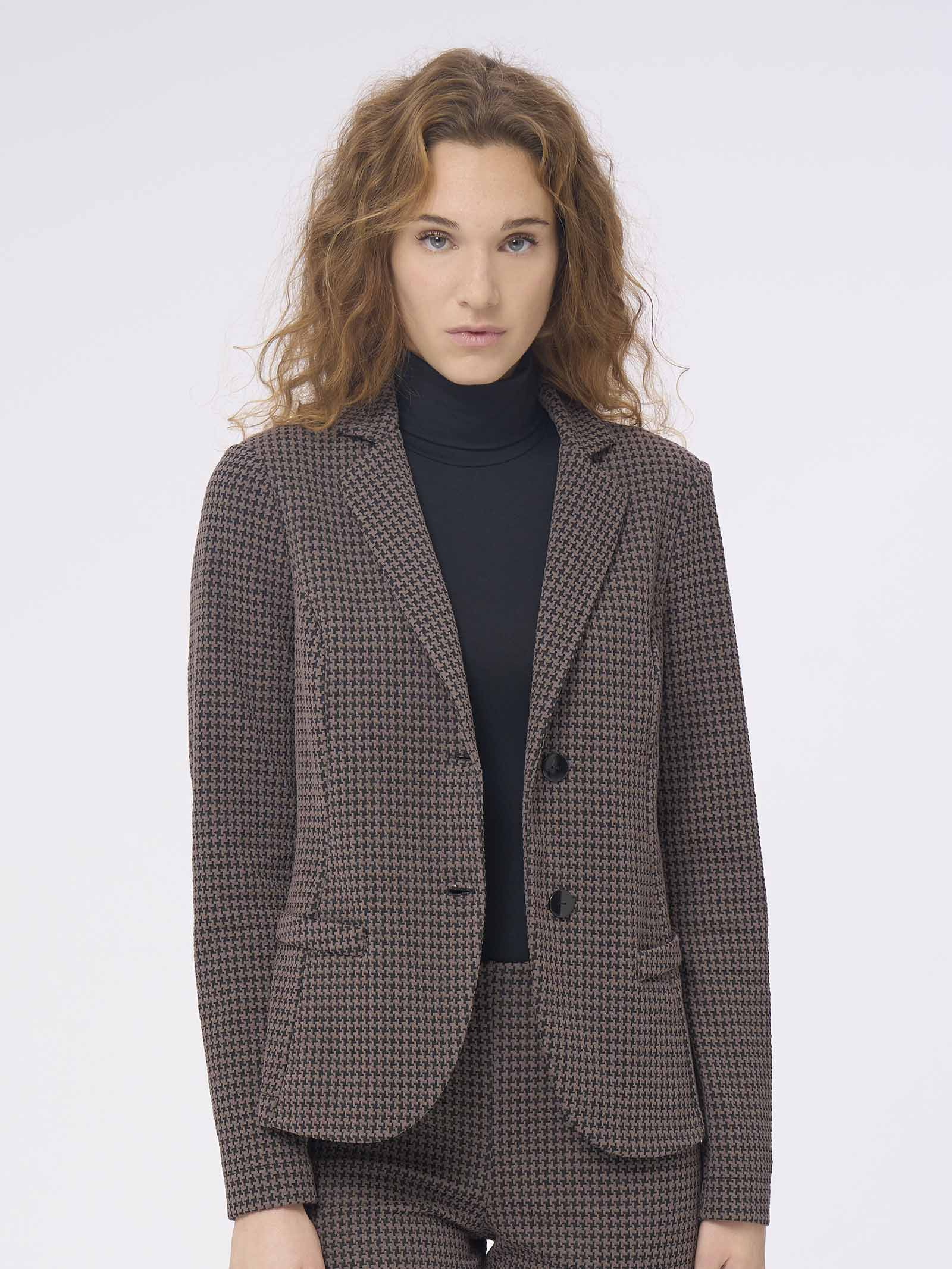 Blazer a 2 bottoni in Eco Jacquard -  - Ragno