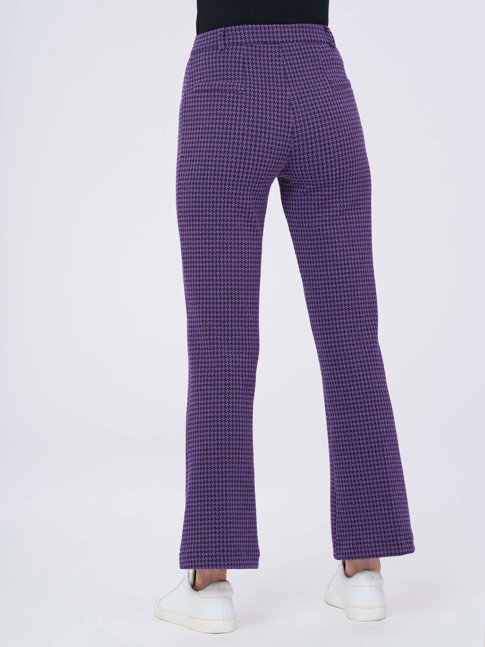 Pantalone flare in tessuto Eco Jacquard -  - Ragno