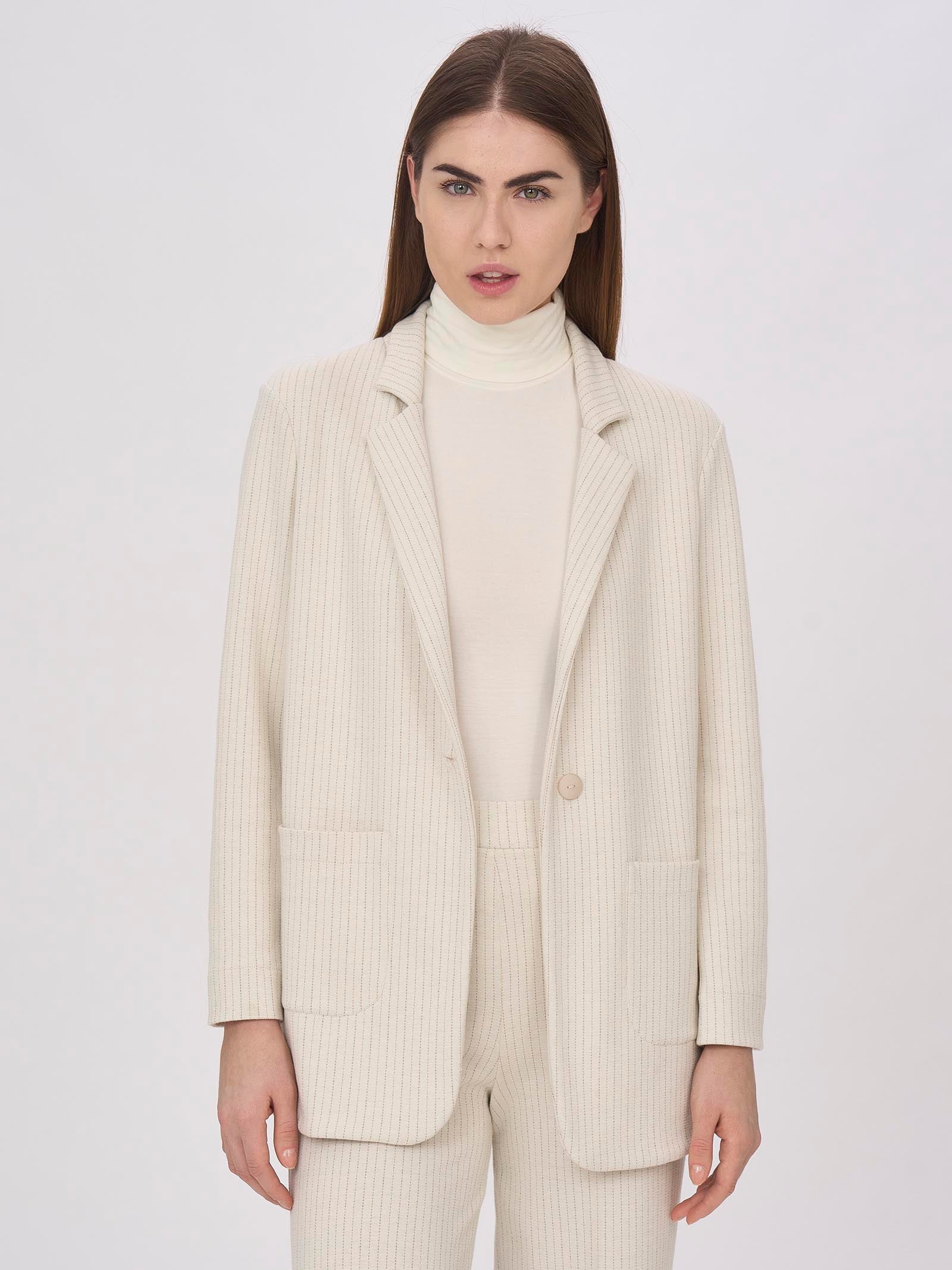 Blazer destrutturato in Eco Jacquard -  - Ragno