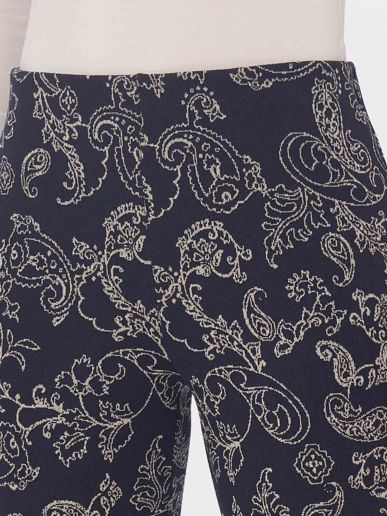 Pantalone a sigaretta in tessuto Eco Jacquard -  - Ragno