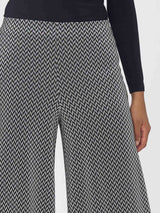 Pantalone a palazzo in tessuto Eco Jacquard -  - Ragno