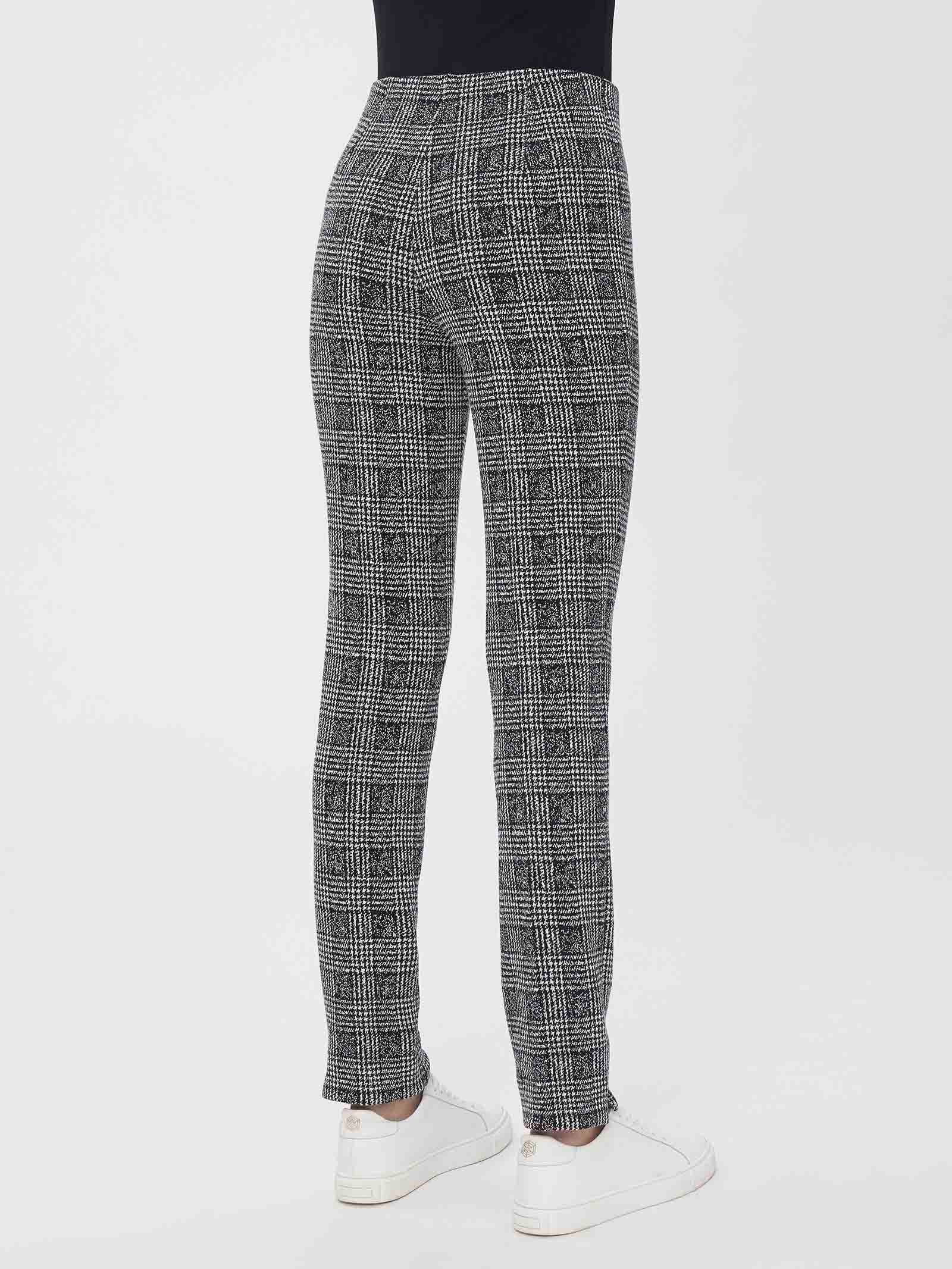 Pantalone a sigaretta in tessuto Eco Jacquard -  - Ragno