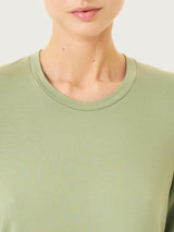 Maglietta girocollo in Eco Viscosa Blu Donna - Ragno