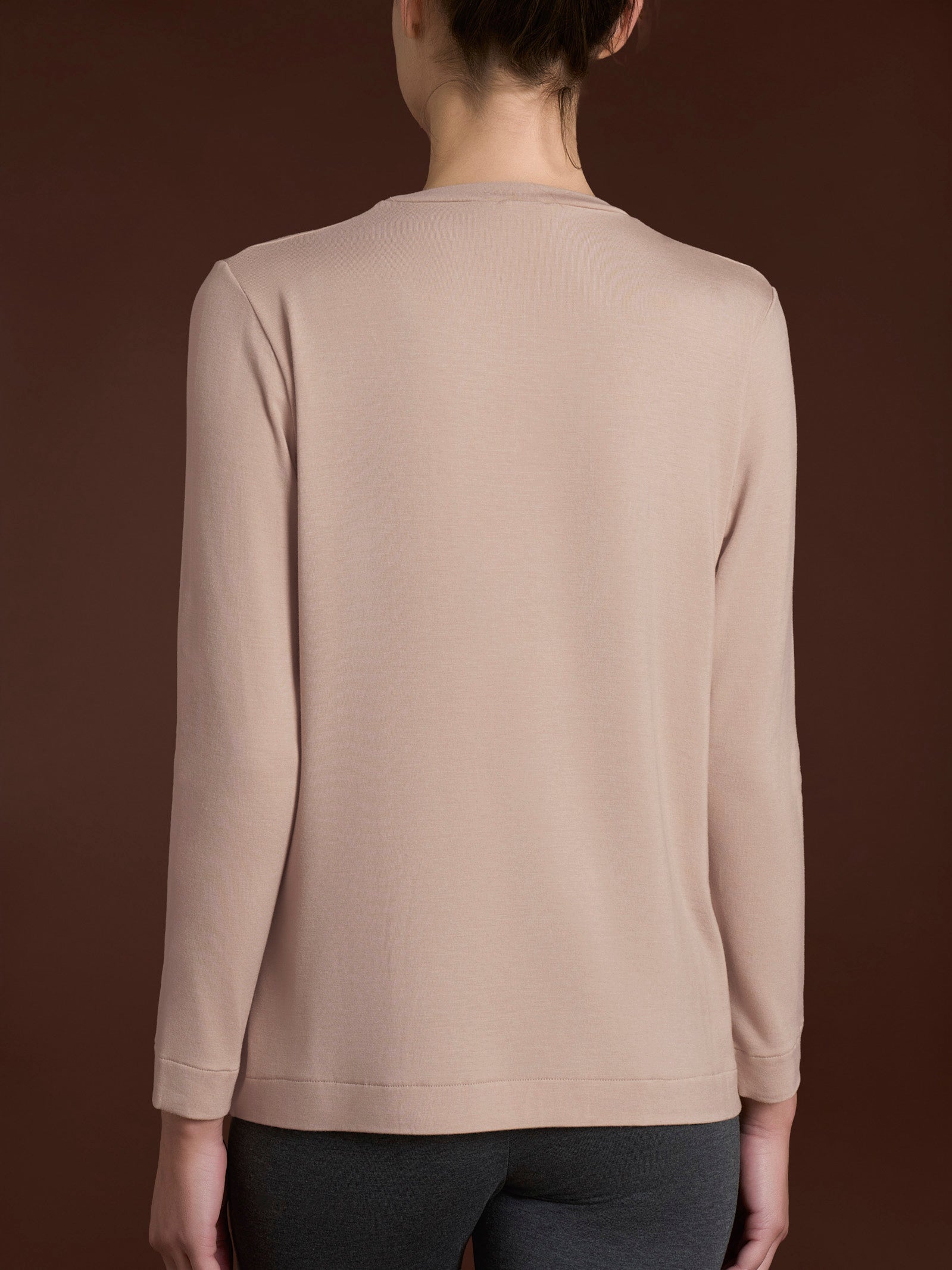 Maglietta girocollo in Eco Viscosa Rosa Donna - Ragno