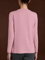 Maglietta girocollo in Jersey Strech Winter Viscosa Rosa Donna - Ragno