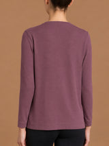 Maglietta girocollo in Jersey Strech Winter Viscosa Viola Donna - Ragno
