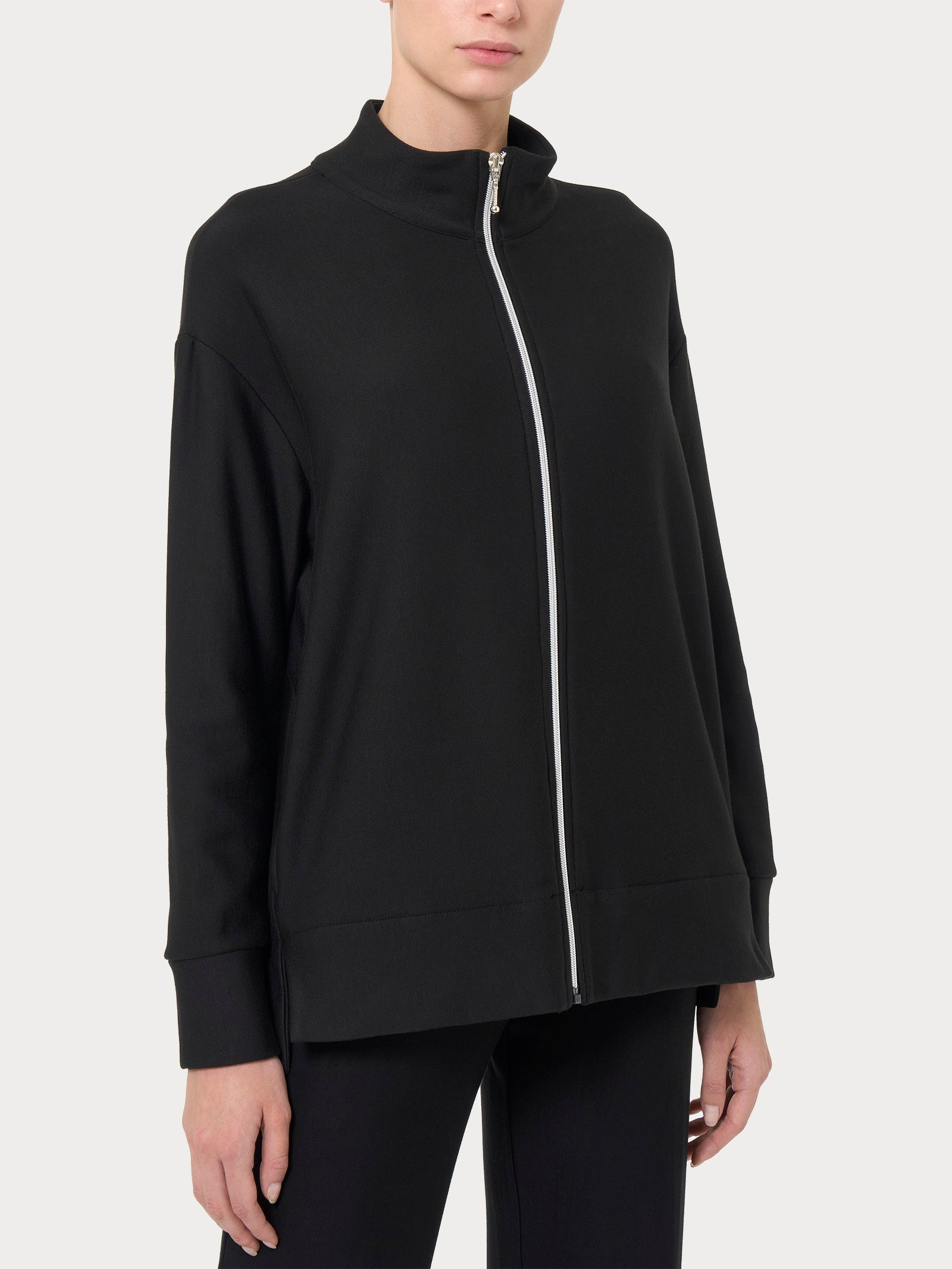 Felpa con zip in Eco techno Fleece -  - Ragno