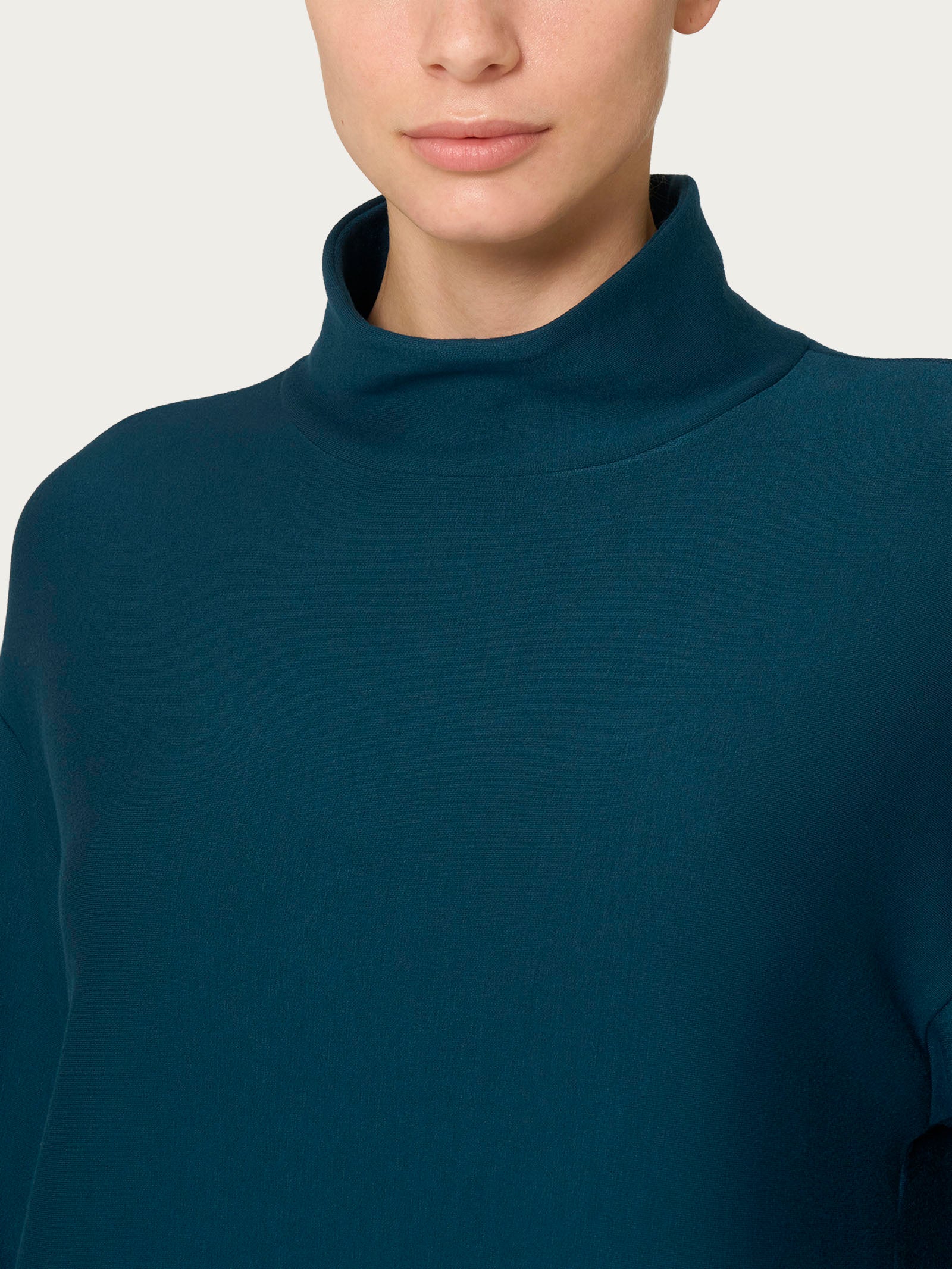 Felpa con collo alto in Eco techno Fleece -  - Ragno