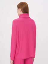 Felpa con collo a ciambella in Eco Techno Fleece -  - Ragno