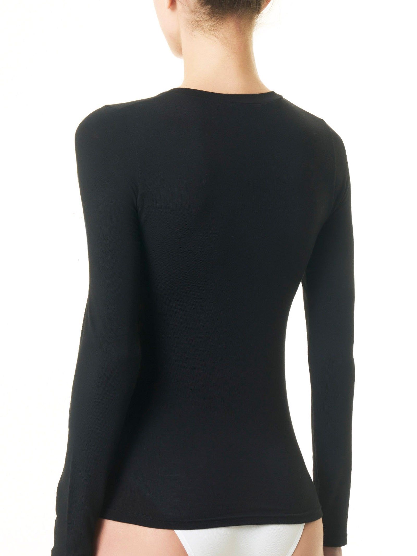 Maglietta girocollo in filato Tenderwool Blu Donna - Ragno