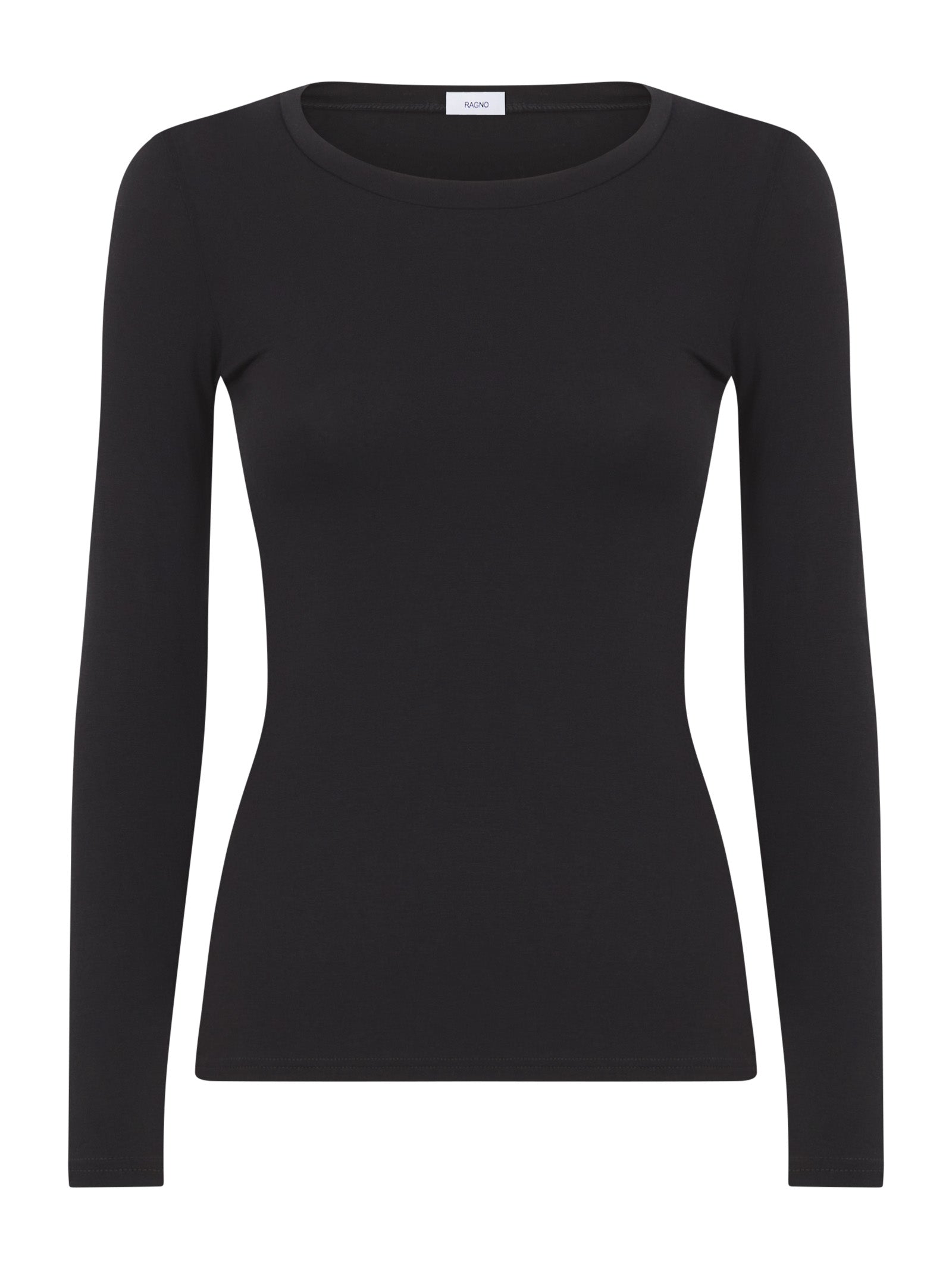 Maglietta girocollo in filato Tenderwool Neri Donna - Ragno