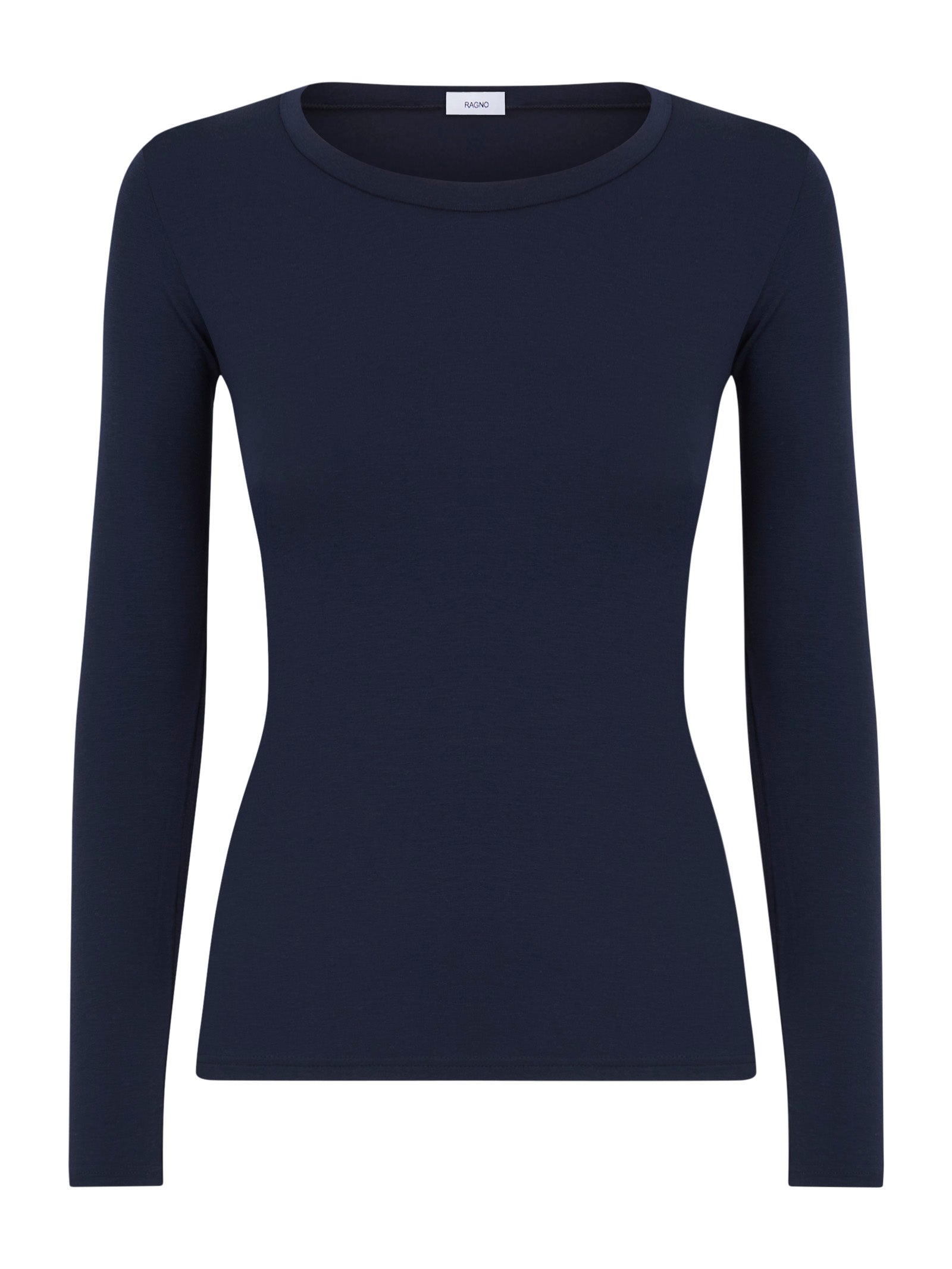 Maglietta girocollo in filato Tenderwool Blu Donna - Ragno