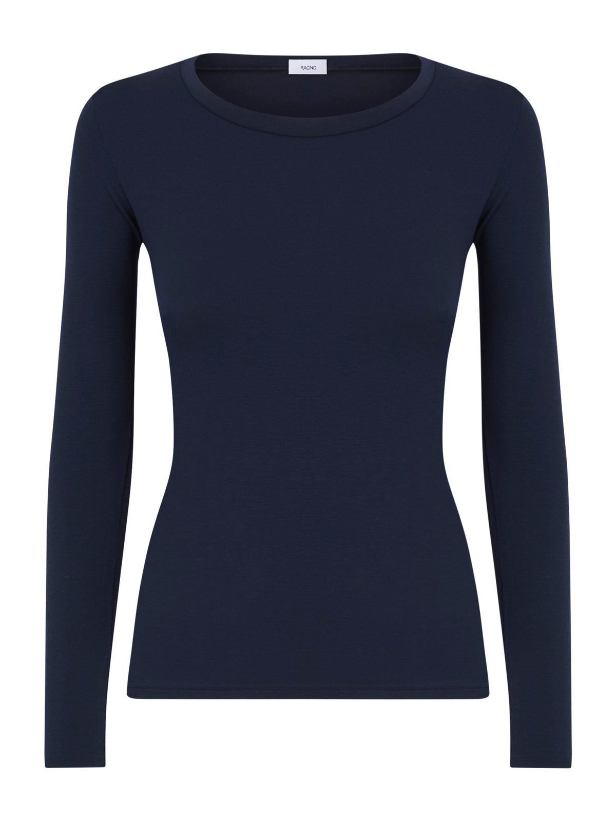 Maglietta girocollo in Tenderwool (86% Modal - 8% Lana Cashmere) Blu Donna - Ragno