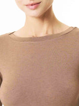 Maglietta con collo a barchetta in filato Tenderwool Rossi Donna - Ragno