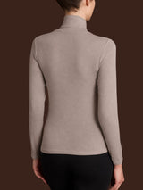 Maglietta con collo dolcevita in filato Tenderwool Grigi Donna - Ragno