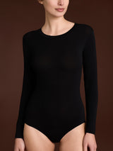 Body girocollo con manica lunga in tenderwool Neri Donna - Ragno