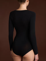 Body girocollo con manica lunga in tenderwool Neri Donna - Ragno
