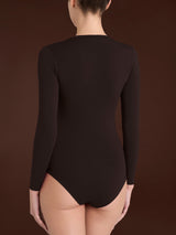 Body girocollo con manica lunga in tenderwool Marroni Donna - Ragno