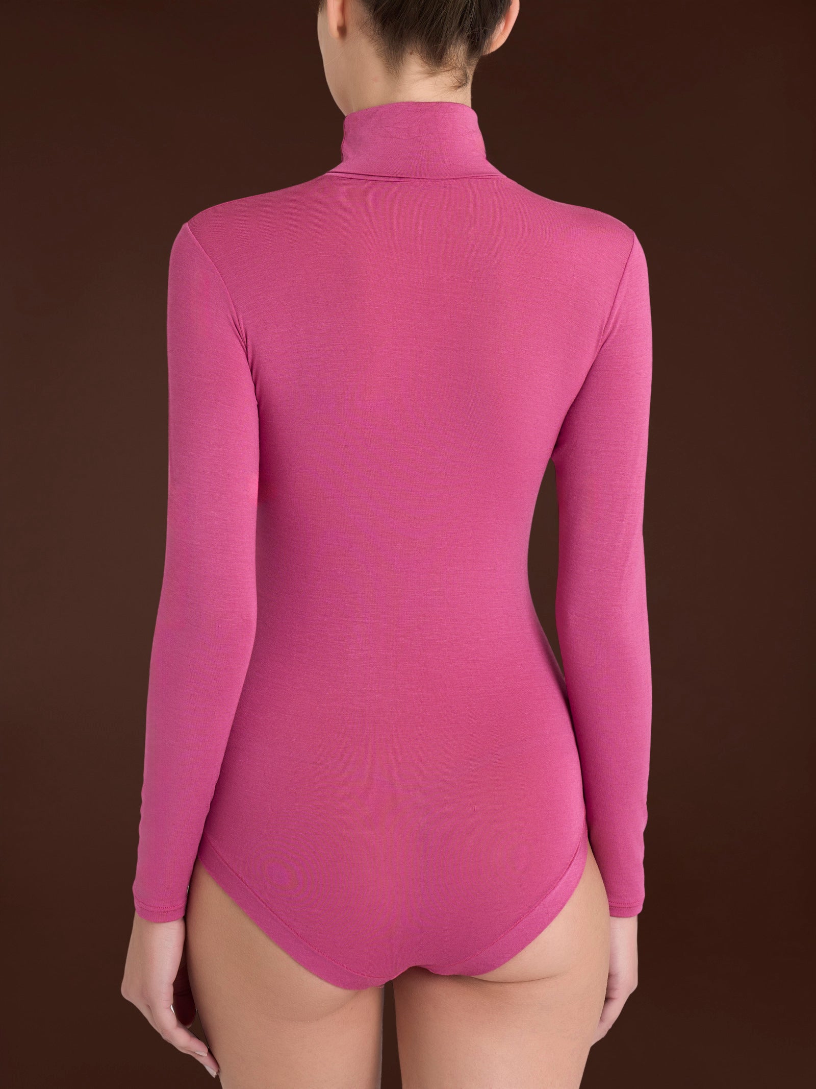 Body con collo alto in Tenderwool Rosa Donna - Ragno