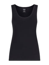 beYOUtiful - Canottiera spalla larga in cotone elasticizzato extra fine Neri Donna - Ragno